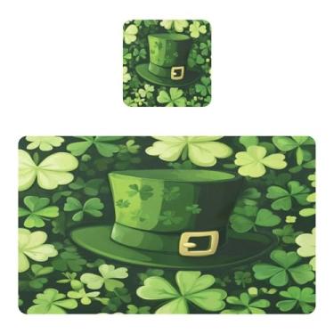 Imagem de Burbuja Jogo americano conjunto de 2, tapetes de mesa de cozinha antiderrapantes resistentes ao calor à prova d'água para mesa de jantar, lavável, 30 x 45 cm