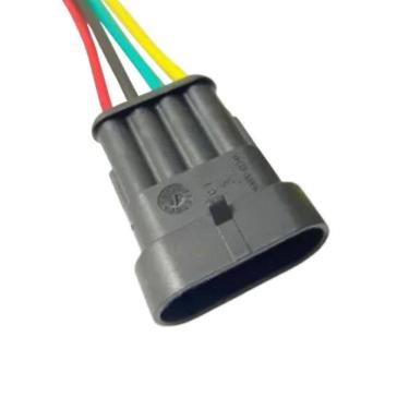 Imagem de Conector Automotivo Chicote Selado 4 Vias Macho