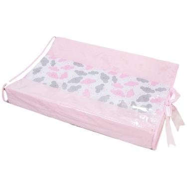 Imagem de Trocador Anatômico De Cômoda Para Bebê Gota Rosa