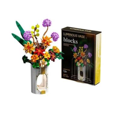 Imagem de Blocos De Montar De Flores Eternas Românticas: Rosa, Orquídea, Girasso