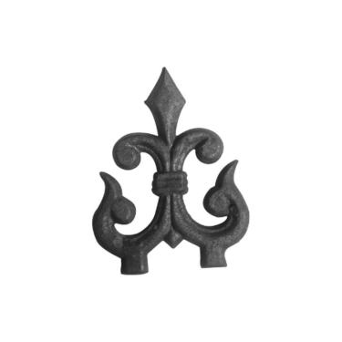 Imagem de Ponteira Ponta de Lança Ferro N09 Grade Portão Muro 13x17cm