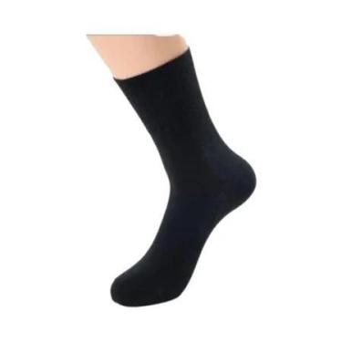 Imagem de Meias De Algodão De Tamanho Grande Para Homens Com Design De Listras L