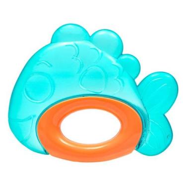 Imagem de Mordedor P/ Bebê Mamadeira De Água Resfriável Macio 4m+ Buba, Peixinho