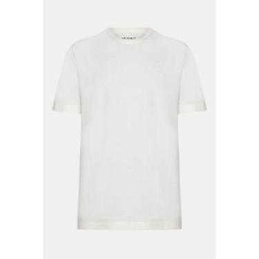 Imagem de Camiseta Aramis Crepe Algodão Manga Curta Off White-Masculino