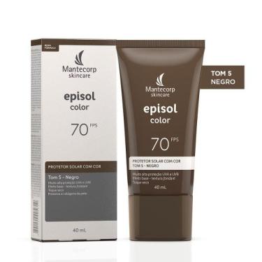 Imagem de Protetor Solar Facial Episol Color Tom 5 Negro FPS70 40mL - MANTECORP