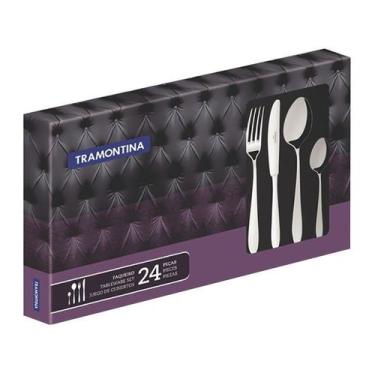 Imagem de Faqueiro Tramontina Satri 66982/000 Inox - 24 Peças, Inox