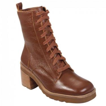 Imagem de Bota Coturno Confort Parô Couro 101925946, Caramelo, 38