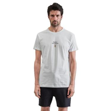 Imagem de Camiseta Slim Est Brazilian Social Net Reserva, Branco, M