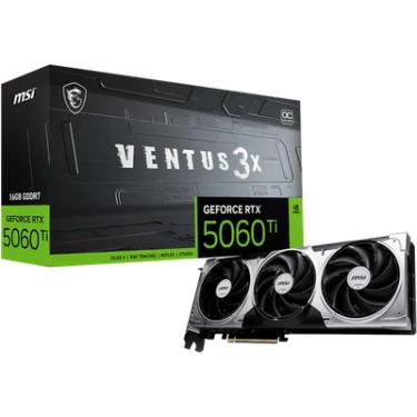 Imagem de Placa De Vídeo Msi Geforce RTX 5060 Ti Ventus 3x Oc, 16gb Gddr7, 128-bit, Dlss, Ray Tracing - G506t-16v3c