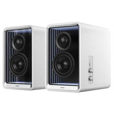 Imagem de Caixa de som Bluetooth, 70W RMS, Design Minimalista, Painel 3D frontal, Hi-Res, Bivolt - QR65 EDIFIER Branca