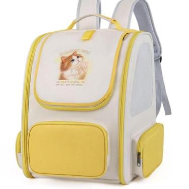 Imagem de Mochila de Transporte Pet Premium - Respirável com Abertura Superior e