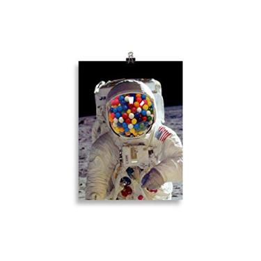 Imagem de Pôster de papel fosco melhorado Rubino Astronaut Bbble Gum
