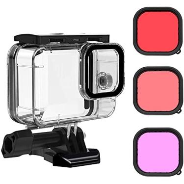 Imagem de Kit de Caixa estanque e conjunto de filtros de mergulho compatível com gopro 9 f32, AGP-KMF-GP9