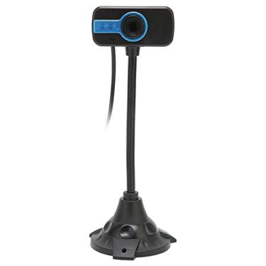 Imagem de Webcam USB, 5 Metros Omnidirecional Boa Transmissão de Luz Manual Focus Webcam para transmissão ao vivo para escritório