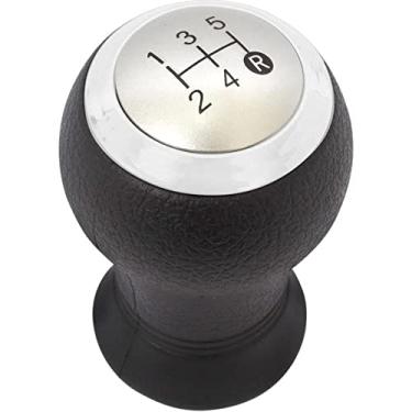 Imagem de Manopla Bola de Câmbio Etios 2013 14 15 16 17 18 19 - Preta Tampa Prata Aro Cromado