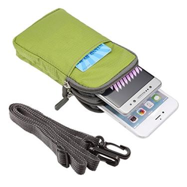 Imagem de Universal Multi-function Plaid Texture Double Layer Zipper Sports Waist Bag/Shoulder Bag for iPhone X & 7 & 7 Plus/Galaxy S9+ / S8+ / Note 8 / Sony Z5 / Huawei Mate 8, Size: 16.5 x 9.0 x 3.0cm