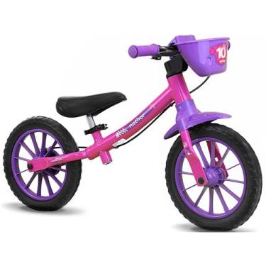Imagem de Bicicleta Infantil Nathor Aro 12 Equilibrio Sem Pedal Rosa