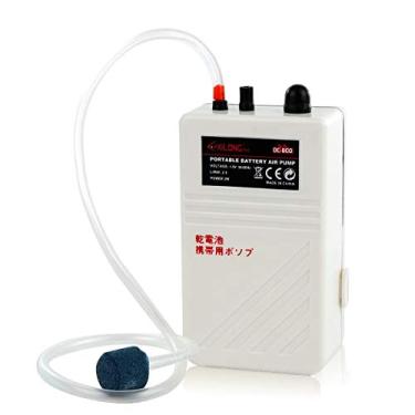 Imagem de Bomba de ar para aquário fulhengy, silenciosa DC-800 reserva, borbulhador de ar para aquário de peixe, aerador portátil com queda de energia, difusor de oxigênio de emergência, mantém o peixe seguro e isca Minnow camarão vivo