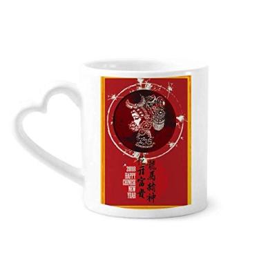 Imagem de Caneca primavera feliz ano novo flor caneca café cerâmica copo coração vidro