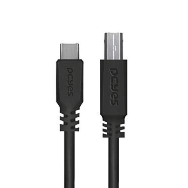 Imagem de CABO PARA IMPRESSORA USB TIPO C PARA USB B 2.0 1 METRO PRETO - PUCBP-1 - PCYES