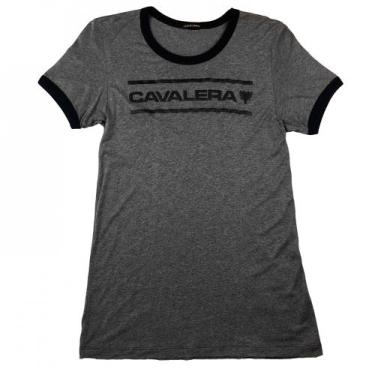 Imagem de Camiseta Feminina T-Shirt Classica Grafite Mescla Cavalera
