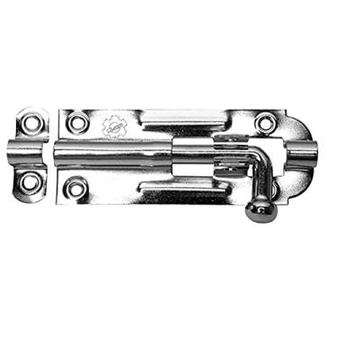 Imagem de Ferrolho Chato com Porta Cadeado Zincado 4 Pol com 12