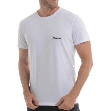 Imagem de Camiseta Mizuno Basic Logo Masculino - Branco E Preto