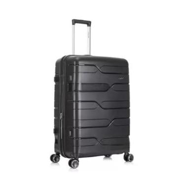 Imagem de Mala de Bordo Viagem Rígida Rodas 360 º capacidade 10kg e anti furto com senha (PRETO)