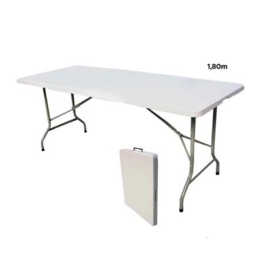 Imagem de Mesa de Camping Dobrável Vira Maleta 180 cm Importway