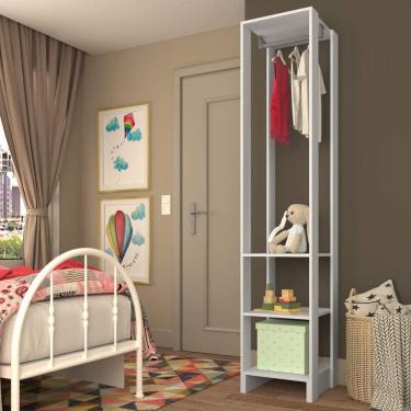 Imagem de Módulo Closet 1 Cabideiro 3 Prateleiras Yes Nova Mobile