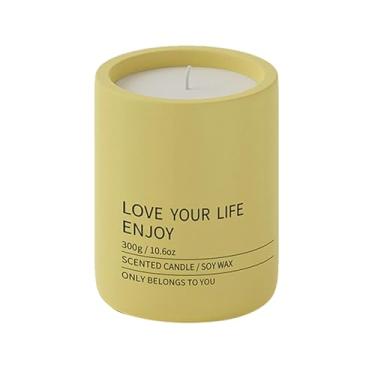 Imagem de 2 peças copo de vela de cerâmica minimalista e criativo nórdico para casa, vela de soja, copo vazio para casamento, jantar, festa alta 1-OW-0238 aroma de groselha preta