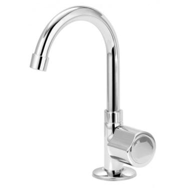 Imagem de Torneira Banheiro Mesa Bica Alta ¼ Volta 1198 Mônaco Plus C40 Cromado