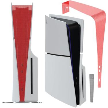 Imagem de Rede de proteção contra poeira para console fino PS5 (versão curta), nova barreira de dissipador de calor fina para PS5, proteção antipoeira para PlayStation 5, acessórios para unidade óptica