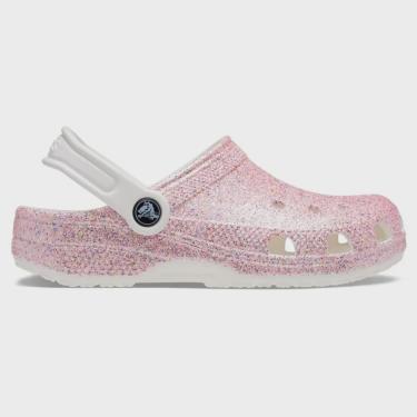 Imagem de Sandália Crocs Classic Glitter Clog Juvenil white/rainbow