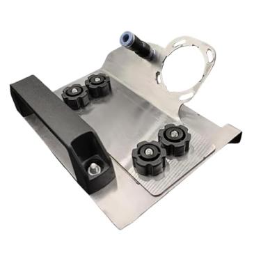 Imagem de RunMo Ferramentas de suporte para esmerilhadeira angular para corte de chanfro de 45° com base antiarranhões conectável ao tubo de água