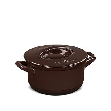 Imagem de Caçarola de Cerâmica Duo+, 20cm, 2,5 Litros, Chocolate, Ceraflame