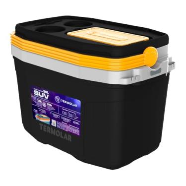 Imagem de Caixa Térmica Cooler 20l Com Alça Praia Preto Camping