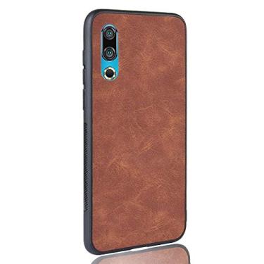 Imagem de Capa adequada para MEIZU 16S Capa de celular Rugged Shield 360° Proteja seu telefone capa de couro vintage para MEIZU 16S