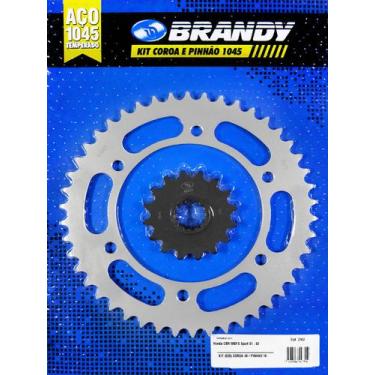 Imagem de Kit Relação Honda CBR 600FS Sport 2001 até 2002 Brandy - Sem Corrente