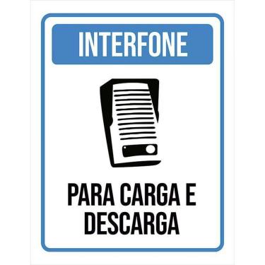 Imagem de Placa Sinalização - Interfone Carga Descarga Ml3782 36X46