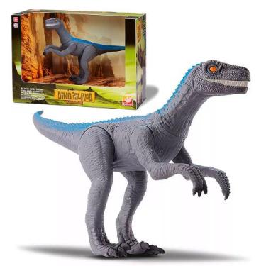 Imagem de Dinossauro Velociraptor 20cm Brinquedo Articulado Em Vinil - Silmar
