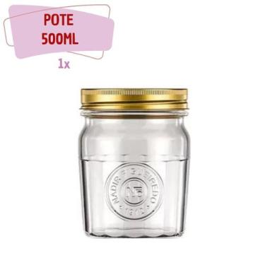 Imagem de Pote Americano Vintage Retro Tampa Biscoito 500ml Nadir 1Un - NADIR FI