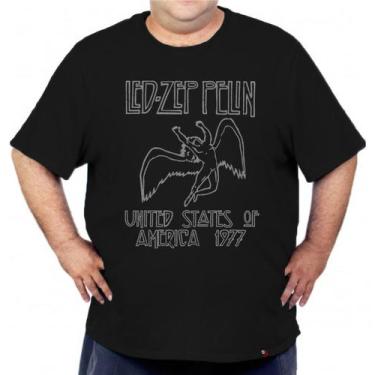 Imagem de Camiseta Plus Size Led Zeppelin United States 1977 - King Of Geek, PP,