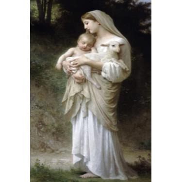 Imagem de Journal: L’Innocense, William Adolphe Bourguereau: Religious Artwork Series - Blank Journal Notebook - Prayer Journal