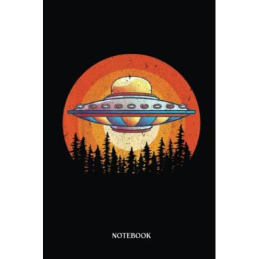 Imagem de Alien Notebook: Retro Extraterrestrial Unidentified Flying Object Ufo Alien | Alien Journal, Lined Journal Ufo, Ufo Journal, Lined Journal Alien, Size 6 X 9", 120 Pages.