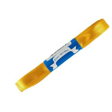 Imagem de Fita de Cetim Trader 11mm N2 com 10 Metros, COR 17 AMARELO OURO, 10 Me