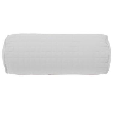 Imagem de Almofada Rolinho Pastilha Plaza Com Enchimento Lavive Branco