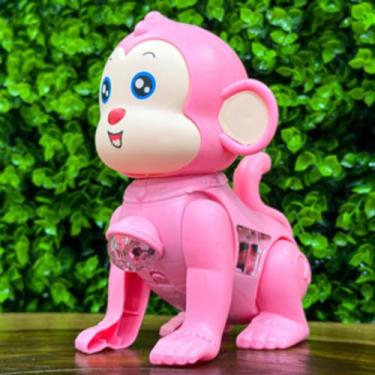 Imagem de Macaco de Brinquedo com LED e Som - Perfeito para Desenvolvimento Infa