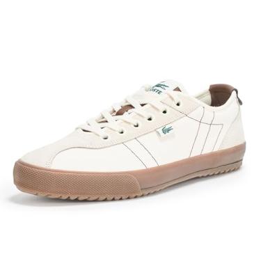 Imagem de Lacoste Tênis feminino Backslam, Branco/Goma Escura, 40
