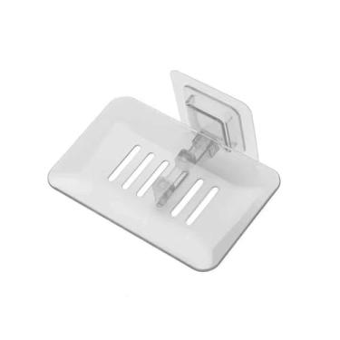 Imagem de Saboneteira Suporte Sabonete Adesiva Dupla Face Acrílico(TRANSPARENTE)